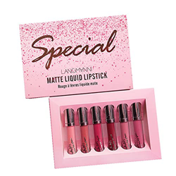 LuckyGirls Set de pintalabios, Pintalabios líquido Mate,Lápiz Labial Líquido de Larga Duración-Maquillaje Profesional Hidratante Impermeable-Regalo Or características