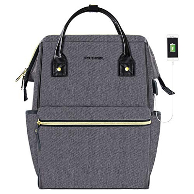 KROSER Mochila para Portátil Mochila Elegante Escolar para Computadora de hasta 15.6" Mochila Informal Hidrófugo Bolsa de Negocios para Viaje/Negocio/