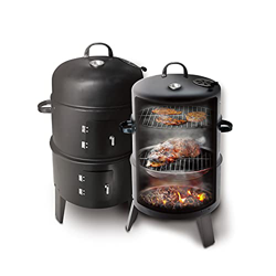 GSYNXYYA Parrilla de Barbacoa BBQ, Parrilla de carbón de Camping portátil de Nuestro Campamento, BBQ Tres en un Horno Ahumado, para Picnic Garden Terr en oferta