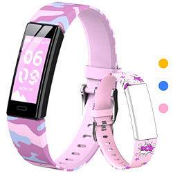 HOFIT Pulsera Actividad para Niños, Reloj Inteligente con Podómetros, Monitor de Frecuencia Cardíaca y Sueño, Cronómetro, Ip68 Resistente Pulsera Depo en oferta