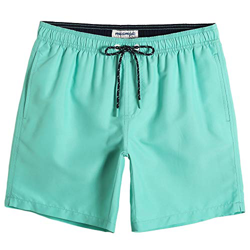 MaaMgic Bañador Hombre Shorts de Baño para Hombre Shorts de Playa Traje de Baño para Natación Secado Rápido para Vacaciones Ancla,Bicolor Verde,M características