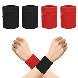 Muñequera Deportiva Pulsera CHIFOOM 4PCS Pulseras Deportivas Sudor con Bolsillos para Fútbol, Baloncesto, Running Deportes Atléticos,Ciclismo,Gimnasio precio