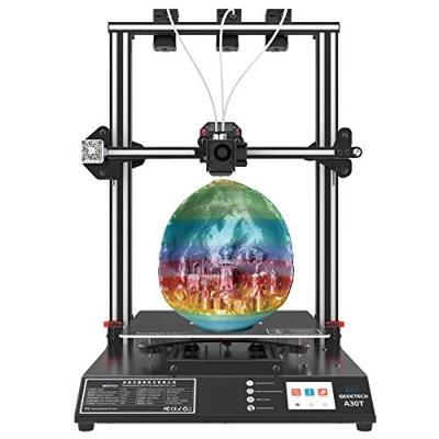 Geetech - Impresora 3D A30T con impresión mixta, diseño de tres extrusiones, kit de bricolaje de montaje rápido, tamaño de impresión 320 mm x 320 mm x