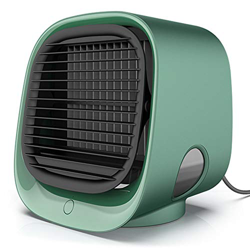 Mini Aire Acondicionado portátil, acondicionador de luz, humidificador, purificador, Ventilador de Escritorio USB, refrigerador de Aire para Oficina e en oferta