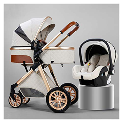 Silla de Paseo con Plegado Compacto Cochecito de cochecito de plegado compacto PRAM 3 IN 1 ANTIMO ANTILIZAJE ANTI-SHUCH Cochecito de bebé recién nacid características