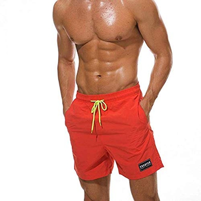 Ducomi Ben Bañador Hombre - Pantalones Cortos de Natación con Tres Bolsillos - Shorts con Forro Interior, Elásticos y Secado Rápido. Boxeador para Nat