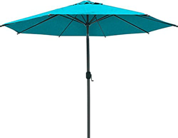 SORARA Palermo Parasol Sombrilla Jardin, Turquesa, Ø 300 cm, Manivela características