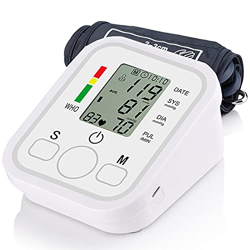 Tensiómetro de Brazo, Medidor Tension Arterial Tensiómetro Digital Monitor de Presión Arterial Digital con Pantalla LCD/Memorias de 2*99 Datos/Medició características