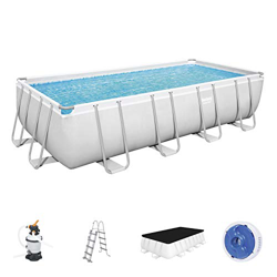 Bestway Power Steel Rectangular Frame Set de Piscina, Gris características