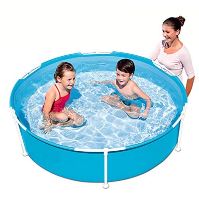 YLL Piscina De Marco 152 * 38Cm, Piscina sobre El Suelo Mini Piscina De Marco Portátil, Marco Desmontable Pro Steel Frame Piscina con Marco De Acero F