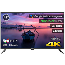 INFINITON INTV-43MA1300 – Televisor Smart TV 43" 4K UHD – Android 9.0 Google – HBBTV – 4X HDMI – 3X USB - DVB-T2/C/S2 - Modo Hotel – Clase A+ en oferta