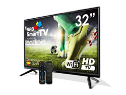 Televisor LED 32" HD NPG Smart TV Android + Smart Control | WiFi DVB-T2 H.265 PVR Quad Core en oferta