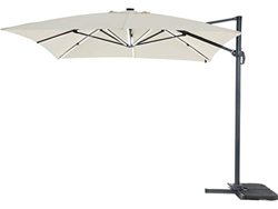 Parasol de Jardin LED ALU Sun 3 Luxe - Cuadrado - 3 x 3 m - Crudo características