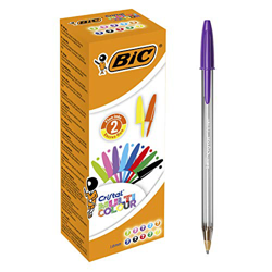 BIC Cristal Multicolor - Caja de 20 bolígrafos, colores fashion y regulares precio