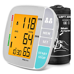 ANJOCARE Tensiómetro de brazo, Monitor de Presión Arterial Digital Automatico con Monitoreo de Arritmia,Comfort Home Blood Pressure Monitor Memorias d características