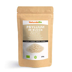 Cáscara de Psyllium Ecológico [99% Pureza] 200g. Psyllium Husk, Natural y Puro. 100% cutícula de semillas de Psilio Orgánico, producido en India. Rico en oferta