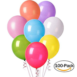 Globos Festival 100 unidades Globos de látex Colores Surtidos 20cm / 8" Biodegradable Fabricado en España en oferta