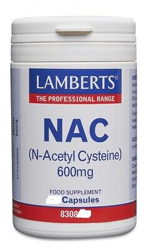 Lamberts Nac (N-Acetil Cisteína) Cápsulas 600mg (60). Bbe 10/2021 en oferta