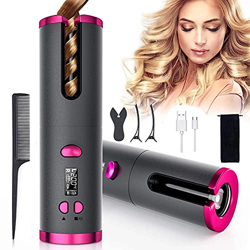 El USB Wireless Travel Mini Cepy Auto Hair Curler Curling Iron Wands Curler de cabello Automático Curling Hierro para las mujeres características