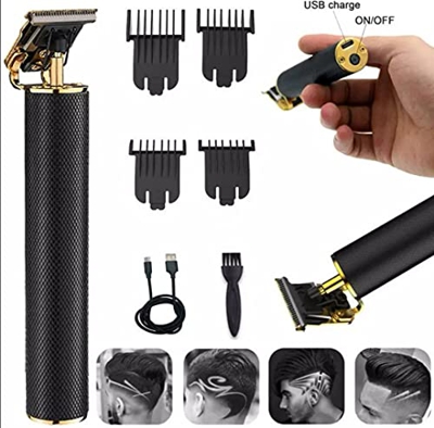 Maquina de cortar el pelo eléctrica recargable para hombre, afeitadora profesional para Barba, Máquina para cortar Cabello, peluquero corte de pelo.