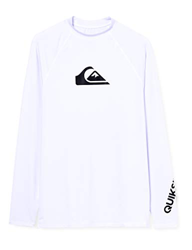 Quiksilver All Time - Licra De Manga Larga con Protección Solar UPF 50 para Hombre Licra De Manga Larga con Protección Solar UPF 50, Hombre, White, S precio