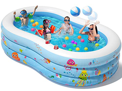 Peradix Piscina Hinchable, 240×150×60 cm Piscinas para Niños, 613 litros Piscina Hinchable Niños Grande de Jardín,Piscinas InfantilInteriores y Exteri características