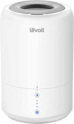 LEVOIT Top-Fill Humidificador Ultrasónico 1.8L a Bebés, Niebla Fría y Difusor Dura 20H, Modo de Sueño Inteligente,Funciona Silencioso < 28dB, Apagado 