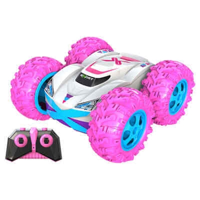 Exost Coche Teledirigido de Acrobacias RC Rosa Mando a Distancia Juguete Niños