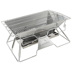 Portable Folding BBQ Grill Stove Campingmoon MT-3 4-5 Person Outdoor BBQ Rack 34x49cm características