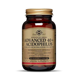 Solgar® 40+ Acidophilus Avanzado para una flora intestinal equilibrada - 60 cápsulas vegetales en oferta