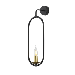 Lámpara de pared Candle, negro en oferta