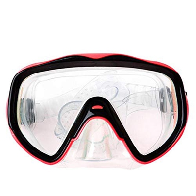 BigBuy Outdoor S1123055 Gafas de Buceo, Unisex-Adult, Rojo, Talla única