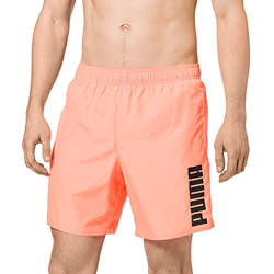 PUMA Swim Men's Mid Shorts Trunks, Naranja, M para Hombre características