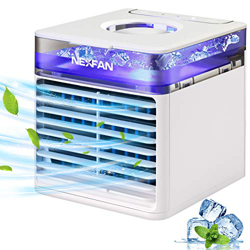 Mini Enfriador de Aire, GHONLZIN Aire Acondicionado Portatil Silencioso, 4 en 1 Climatizador Evaporativo, Frio Ventilador, Humidificador, Purificador  precio