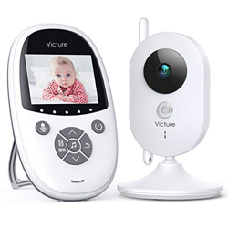 Victure Vigilabebés Inalambrico con Cámara y Audio, Cámara de Vigilancia, Monitor de Bebé LCD de 2.4" Visión Nocturna Sensor de Temperatura, Audio Bid en oferta