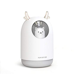 JSG Humidificador Bebes Relajante Ultrasónico Aromaterapia Puro 300ml Purificador de Aire, Aceites Esenciales Humidificador con Luces LED Cambiantes d precio