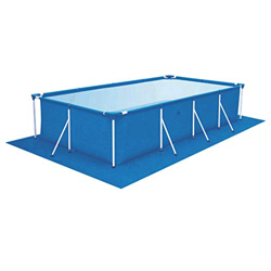 Rubeyul Lona de suelo para piscina, rectangular, protección para el suelo de la piscina, plegable, rectangular, 4 tamaños precio