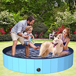 BOIROS Piscina Perros Grande, Piscina Plegable para Niños, PVC Antideslizante y Resistente al Desgaste, Piscinas Desmontables, Adecuado para Interior  características