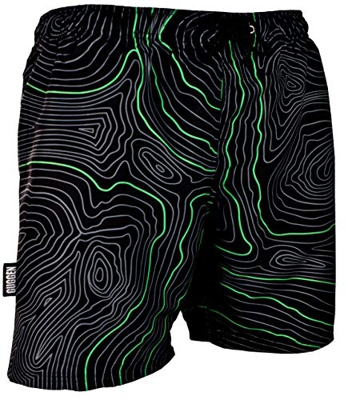 GUGGEN Banador de Natacion para Hombre Traje de Bano Color Verde M