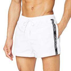 Calvin Klein Short Drawstring Baador para Hombre, Pvh Classic Blanco, S en oferta