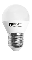 Bombilla LED Esferica 6W E27 Silver Electronics Luz Neutra 4000K en oferta