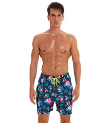 ShopINess Bañador Playa y Piscina Hombre Estampados (Floral, XL) en oferta