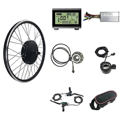 Kit de conversión para bicicletas eléctricas, motor de buje sin escobillas, 48 V 1000 W, motor trasero de alto rendimiento, fácil manejo, pantalla LCD precio