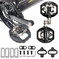 Pedal MTB Pedales Bicicleta Montaña Pedales de Ciclismo Pedal SPD de Doble Plataforma Pedales de Ciclismo de Montaña Multiusos Rosca de 9/16"para BMX  precio