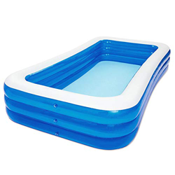 CLG Piscinas Rectangulares Desmontables, Piscinas para Terrazas, Piscina Hinchable Familiar, Piscina de Bolas Marinas con Fondo de Espuma Gruesa Resis precio