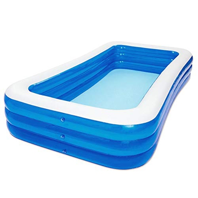 CLG Piscinas Rectangulares Desmontables, Piscinas para Terrazas, Piscina Hinchable Familiar, Piscina de Bolas Marinas con Fondo de Espuma Gruesa Resis