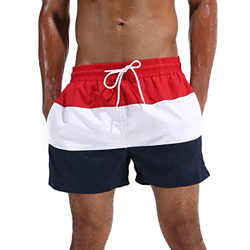 Arcweg Bañador Hombre Chico Playa Poliéster Pantalon Corto Hombre Deporte Secado Rápido Bañadores Natacion Ligero Moda Shorts Rojo XL(EU) precio