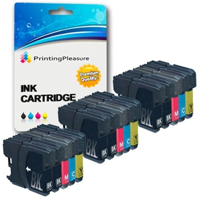 15 Compatibles LC1100 LC980 Cartuchos de tinta para Brother DCP-145C 165C 195C 197C 385C 585CW 6690CW MFC-250C 290C 490CW 5890CN 5895CW 6490CW 990CW J