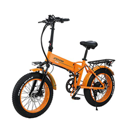 SONGZO Bicicleta Eléctrica 500W 20 Pulgadas Bicicleta de Montaña Plegable con Neumáticos Gordos con Batería de Litio de 48V 12.8Ah en oferta