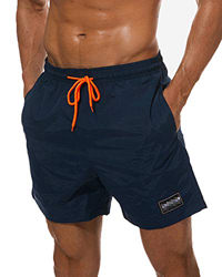 iMixCity Hombre Bañadores de Natación Pantalones Cortos Baño Bóxers Playa Shorts (Azul Marino, EU 2XL=Tag 3XL) precio